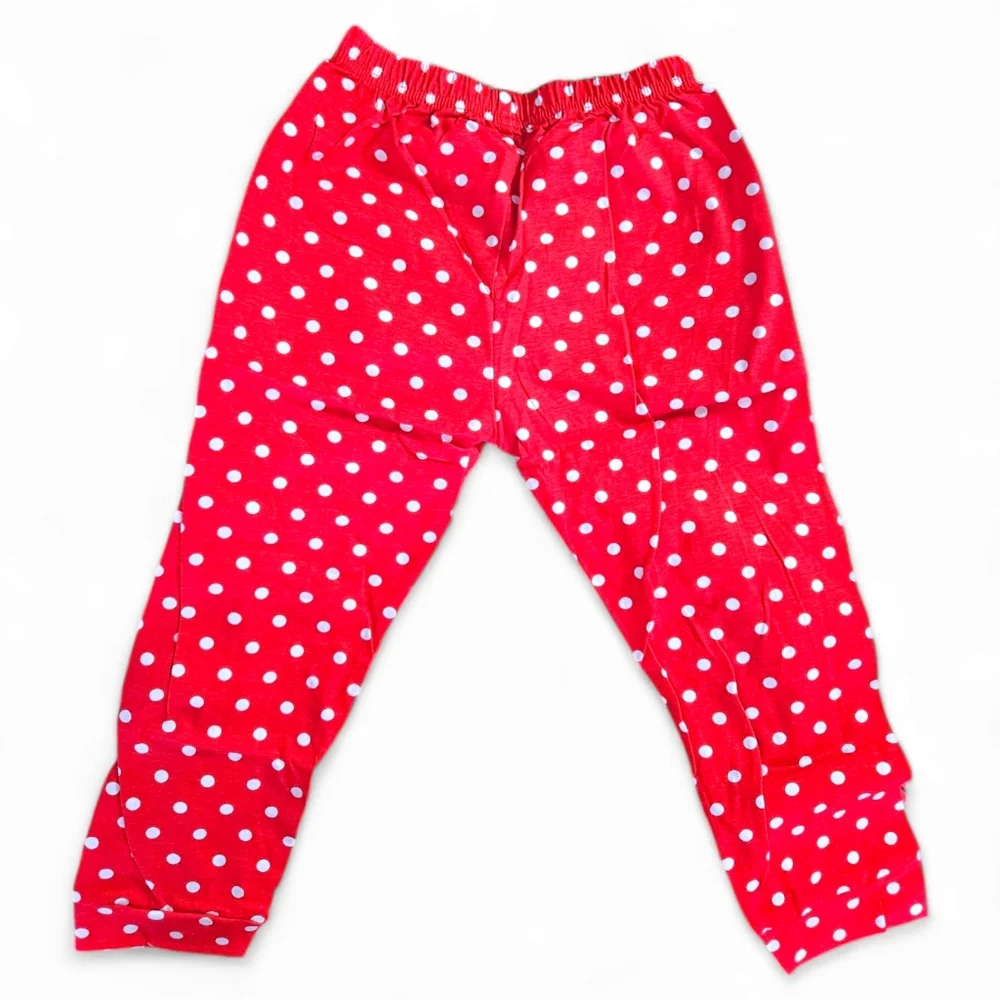 Minnie Mouse Girls 5T Pajama Set – Long Sleeve Top & Red Polka Dot Pants